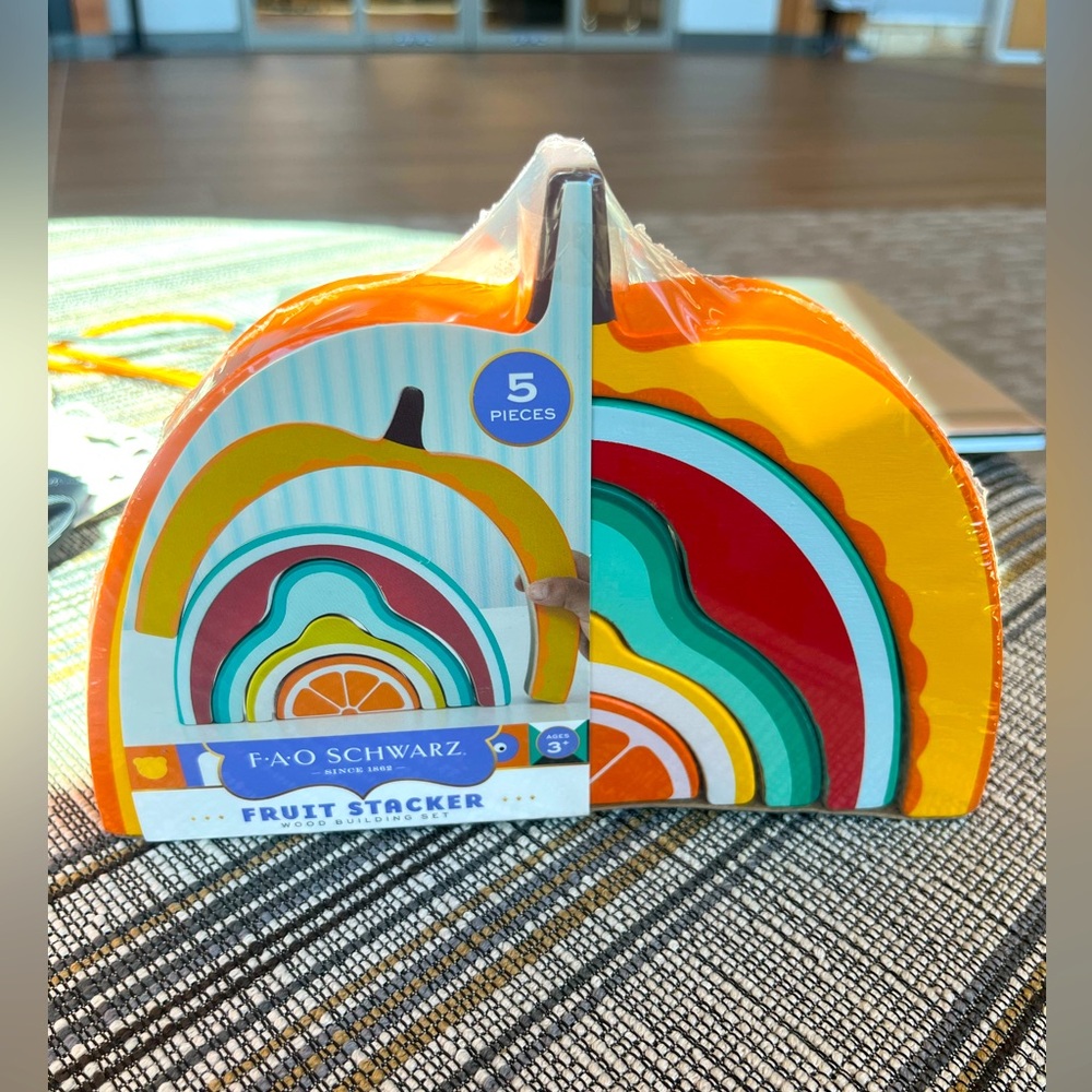 FAO SCHWARTZ Fruit Stack Wood Building Stack